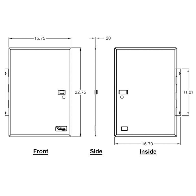 ICC 21" Wiring Metal Enclosure Door