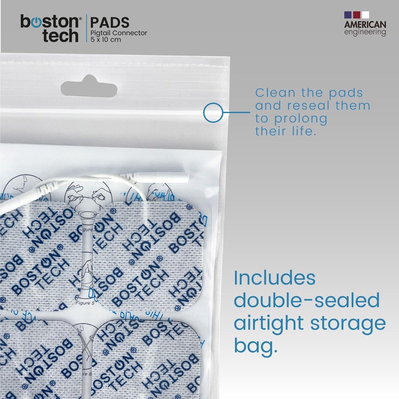 Boston Tech Electrodes. Pads Compatible with TENS EMS Electro Stimulators