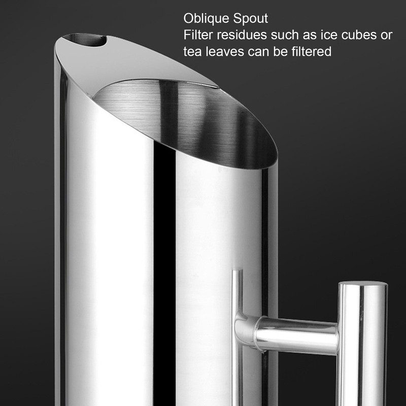 Stainless Steel Water Tie Pot Cold Drinking Pitcher with Ergonomic