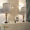 GO&SO Drum Lamp Shades Set of 2 Small Black&White Checkered