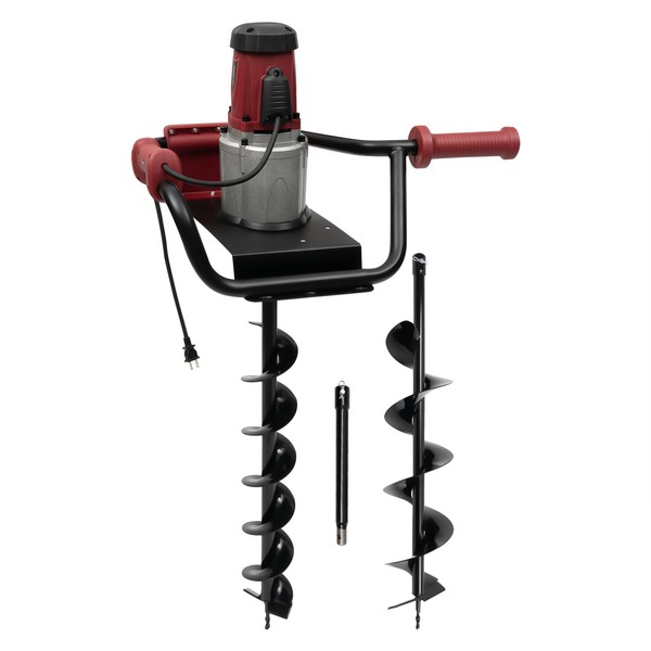 1500W Electric Post Hole Digger with 6Inch & 4Inch Auger