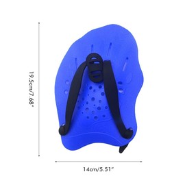 KKPLZZ Swimming Paddles Speedo, 1 Pair Swimming Training Hand Paddles with Adjustable Straps, Professional Swimming Training Hand Paddles Pool Exercise Equipment Accessories