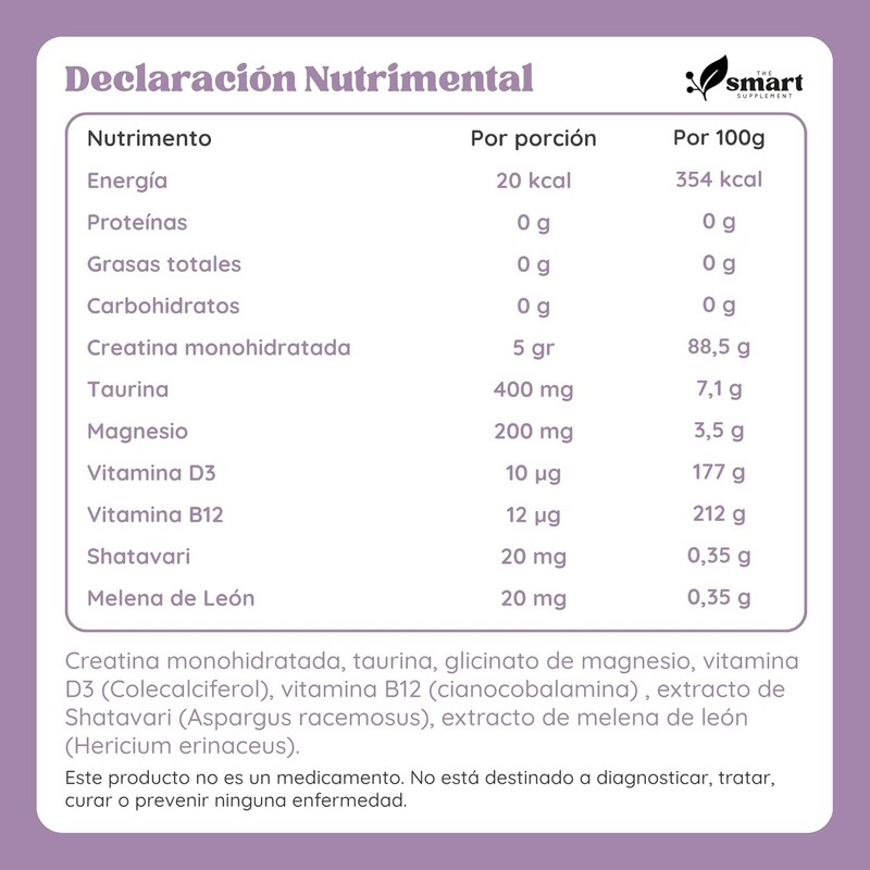 FIERCE Sugar-Free Creatine Monohydrate 5g Packets with Magnesium, Vitamin D3,