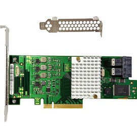 SAS HBA Card Compatible with 9211-8i & LSI 9300-8i IT Mode PCIe SATA Expansion Card, 8-Port 12Gbps PCIe 3.0 x8, SAS Expander Support, HBA Controller with 2X SFF-8643 to 4X SATA Cables for ZFS TrueNAS