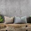 QUAFOO Stone Decorative Lumbar Velvet Throw Pillow Covers 16x24 inch