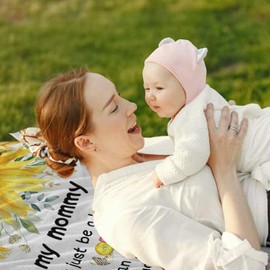 New Mom Gifts, Mom to be Gift for Women, First Time Mom Gifts, New Mom Blanket, Pregnant Mom Gifts for Mothers Day, Christmas, Thanksgiving, to My Mommy Throw Blankets 50"x60"