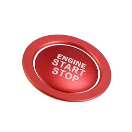 Motoforti Engine Start Stop Button Cover, Start Button Cover, for Toyota Camry, Aluminum Alloy, Red