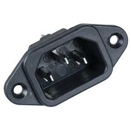 Qualtek Electronics Connector, Ac Power Inlet, C14, 15A - 703W-00/08