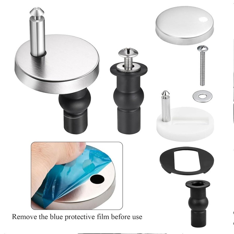 2 PCS Toilet Seat Hinge Fixings, Quick Release Toilet Seat