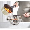 NEW STAINLESS STEEL COLANDER with LONG HANDLE DEEP PASTA SPAGHETTI