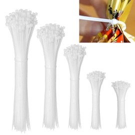 Cinchos de Plastico, 500 Pcs Bridas de Plástico para Electricidad, Ancho 3.6mm,Cintillos para Cables Nylon Autobloqueantes Resistente,Bridas para Cabl