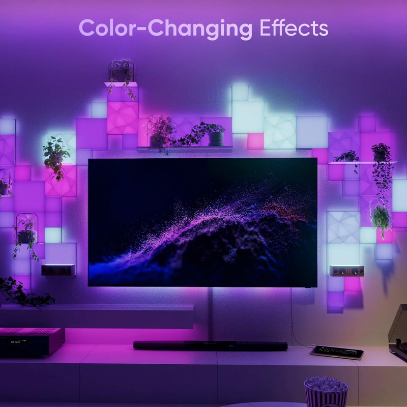 Nanoleaf Blocks Expansion Kit | 2 Shelves, Ultra-Thin Stainless Steel