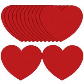 80 Sheets Hearts Placemat Valentine's Day Disposable Placemats Valentines Paper Placemats Valentine Place Mats Heart Table Mat Valentine Party Decorations for Home Wedding, 10.2 x 12 Inch