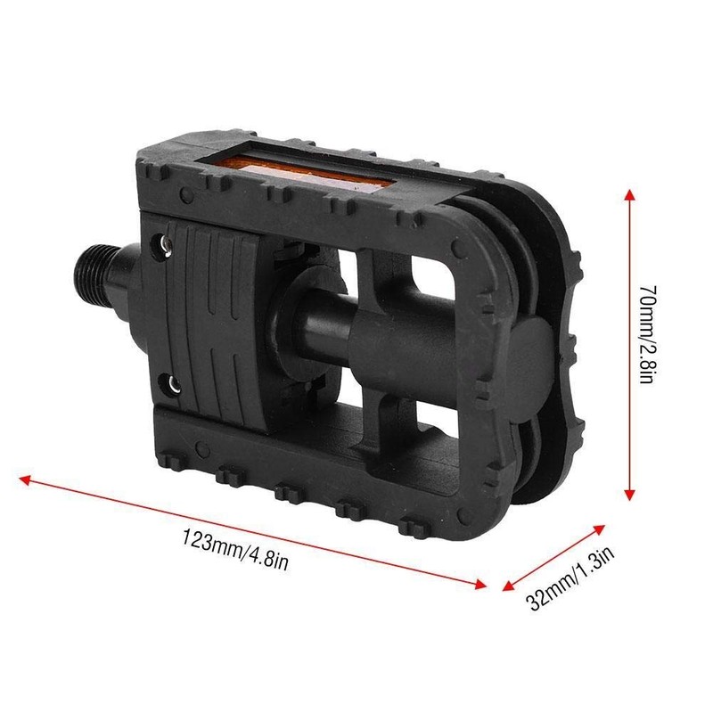 DEWIN Bicycle Folding Pedals, Pedals Bicycle Folding Plastic Foldable Bicycle