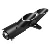 Unbranded 38mm-51mm Dual Outlet Motorcycle Exhaust Muffler Tail Pipe For