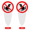 Pack of 2 No Dog Toilet Signs, No Dog Poop