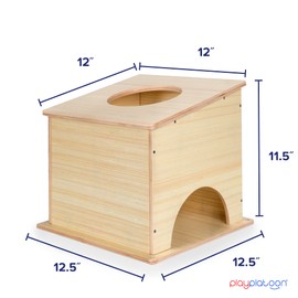 Play Platoon Cornhole Airmail Box - Set of 2 - Perfect for Practice - Competitive Cornhole Player Bag Toss Training, Prepare for Professional Games - Board only, Bags not Included