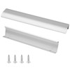 JOOJA 10 Pack Modern Style Finger Edge Pull Furniture DrawerHandles