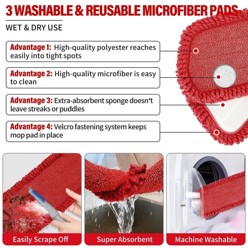 Spray Mops for Floor Cleaning, Microfiber Spray Cleaning Mop Kit
