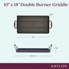 Anolon Advanced Home Hard Anodized Nonstick Double Burner Griddle/Grill Pan