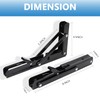 Folding Shelf Bracket 8 inch 2PC Wall Mounted Collapsible Shelves