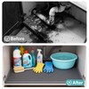 J1YL2C 34" x 22" Inch Silicone Sink Mat, Leak-Proof Cabinet