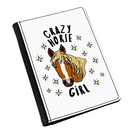 Crazy Horse Girl Stars Passport Holder Cover