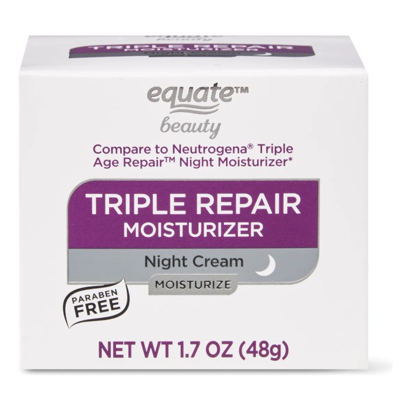 Equate Beauty Triple Repair Crema Facial Noche 48g