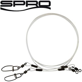 Spro Pike Fighter Fluorocarbon Leader - 2 Spin Leaders for Spin Fishing, Pike Leader for Spin Fishing, Leader for Pike Fishing, Length/Load Capacity: 30 cm - 80 lbs - 36.4 kg