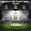 QIYEKA 4 Pack 100W LED Flood Light Outdoor,10000LM Bright Work