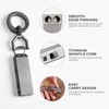 MecArmy CH15 Titanium Whistle with Dual-Tone Design and Keychain Ring
