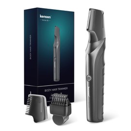 kensen Men's Intimate Shaver Waterproof Body Razor Men's V-Shaped Body Razor Men's Type-C Wet Dry Legs Chest Armpit Strip Travel Lock with Attachment Combs