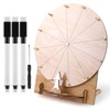 11.4in Game Spinning Wheel, Wooden Raffle Spin Wheel Game with