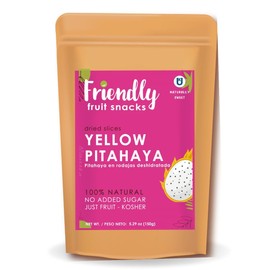 Friendly | Healthy Dried Dragon Fruit - Yellow Pitahaya | 5.29 Ounces | Natural Dried Dragon Fruit, Healthy Snack, Non- GMO, Vegan, No Added Sugar, No Preservatives, Kosher, Gluten Free.