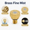 Atomizing Misting Nozzles for Garden Misting - Durable Brass Fine