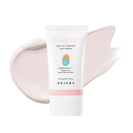 ORJENA Air Fit Tone Up Sun Cream SPF50+ PA++++ 50ml – Protector Solar Facial Ligero con Efecto Iluminador y Protección Alta para Piel Sensible