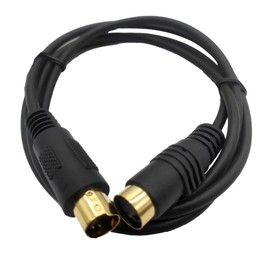 Traovien S-Video Cable Mini Din 4-Pin S Video Cable Male to Female Gold Plated Connector for Player Camcorders Laptops Transfer Video to TV or Monitor Connection Cable (3.3Ft/1m)