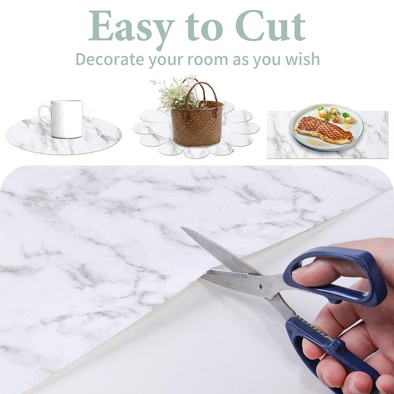 2-Layer Drawer and Shelf Liner for Kitchen Cabinet: 12 in