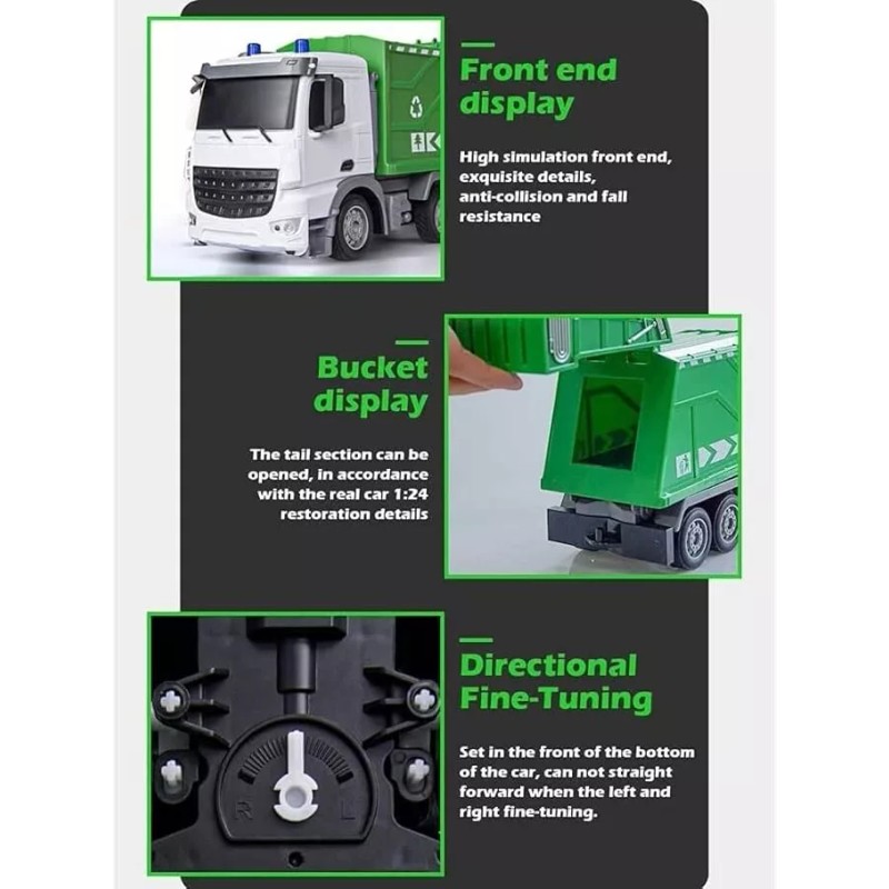 unomi Remote Control Garbage Truck-Eco-Frie