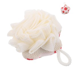 FOMIYES Exfoliating Shower Towel Vibrant Strawberry Patterns Soft for Comfortable Skin Care Multi-functional Body Wash Scrubber for Massaging and Exfoliating for Travel and Daily Use