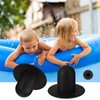 Amaxiu 4pcs Swimming Pool Pump Strainer Hole Plug Replacement Ground