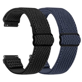 TumpCez - Quick Release Elastic Nylon Watch Straps - Band Width- 16mm 18mm 19mm 20mm 22mm 24mm Watch Straps -Choose Colour & Width