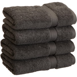 Textile Do Luxury Hand Towel Set -600 GSM-Pack of 2 and 4- Premium Egyptian Cotton Super Soft Hand Towels Bale for Gym Spa (Charcoal, 4)