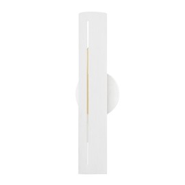 Troy-Standard B7881-GSW Brandon - 2 Light Wall Sconce 17.75 inches Tall and 5 inches Wide - Gesso White