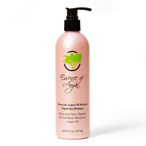 Essence of Argan Renewing Shampoo Infused with 100% Pure Moroccan Organic Argan Oil - Volumizes, Nourishes and Heals Your Hair - All Hair Types (355ml/12oz)