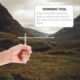 iplusmile Copper Water Dowsing Rod Portable Feng Shui Divining Rod Lightweight Detachable Probe Tool for Water Source and Energy Detection