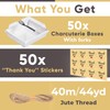 Leafiew 50 Pack Small Charcuterie Boxes with Clear Lids and