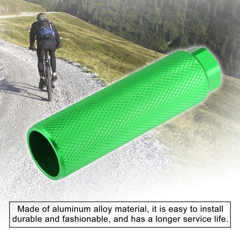 X AUTOHAUX Pair Rear Foot Pegs Footrests Green for Bicycle