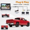 Dual RV Backup Camera System: 7" Monitor with Split Screen