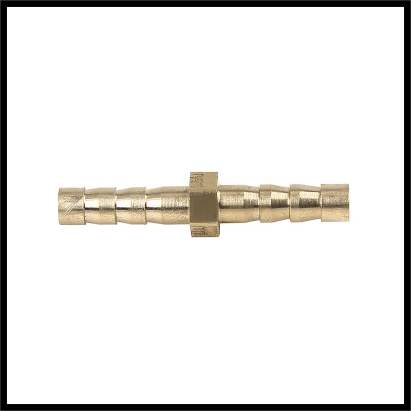 Hihaha 5mm Brass Barb Hose Fitting Straight Joiner for Air